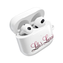 Load image into Gallery viewer, 'Lulu's Luxuries' Stylish AirPod Cases, Personalized AirPod Cover, Trendy Headphone Cases, Gift for Music Lovers, Cute Tech Accessories
