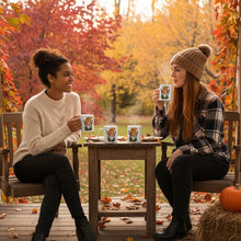 Load image into Gallery viewer, 'Autumn Gnome' White Glossy Mug