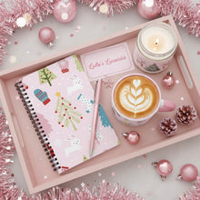 Load image into Gallery viewer, 'Pink Holiday' Spiral notebook