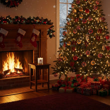 Load image into Gallery viewer, 'Merry Christmas Bells' Glass Jar Soy Wax Candle