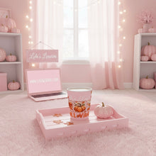 Load image into Gallery viewer, 'Hello Fall Vibes' Light Pink Latte Mug
