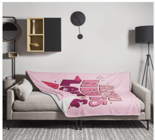 Load image into Gallery viewer, 'All You Need Is Love & A Dog' Pink Throw Blanket