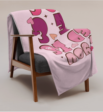 Load image into Gallery viewer, 'All You Need Is Love & A Dog' Pink Throw Blanket
