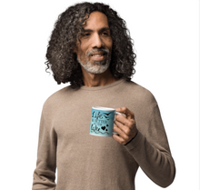 Load image into Gallery viewer, 'Life Is Better At The Lake' Beach Blue & White Glossy Mug