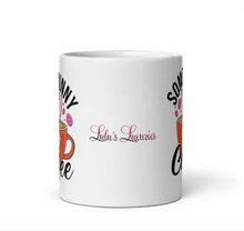 Load image into Gallery viewer, 'Some Bunny Needs Coffee' White Glossy Mug