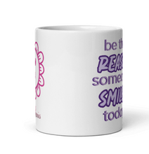 Load image into Gallery viewer, 'Be The Reason Someone Smiles Today' White Glossy Mug