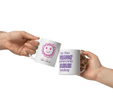 Load image into Gallery viewer, 'Be The Reason Someone Smiles Today' White Glossy Mug