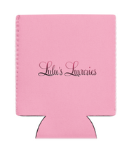 Load image into Gallery viewer, 'Lulu's Luxuries' Pink Can Cooler Coozie