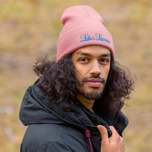 Load image into Gallery viewer, 'Lulu's Luxuries' Blue Logo Cuffed Beanie