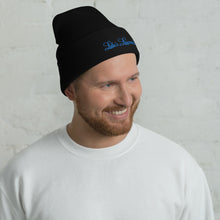 Load image into Gallery viewer, 'Lulu's Luxuries' Blue Logo Cuffed Beanie