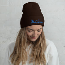Load image into Gallery viewer, 'Lulu's Luxuries' Blue Logo Cuffed Beanie