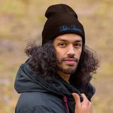 Load image into Gallery viewer, 'Lulu's Luxuries' Blue Logo Cuffed Beanie