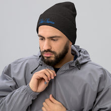 Load image into Gallery viewer, 'Lulu's Luxuries' Blue Logo Cuffed Beanie