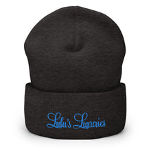 Load image into Gallery viewer, 'Lulu's Luxuries' Blue Logo Cuffed Beanie