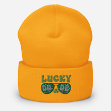 Load image into Gallery viewer, 'Lucky Dude' Cuffed Beanie