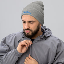 Load image into Gallery viewer, 'Lulu's Luxuries' Blue Logo Cuffed Beanie