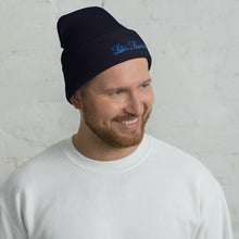 Load image into Gallery viewer, 'Lulu's Luxuries' Blue Logo Cuffed Beanie