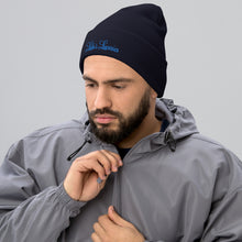 Load image into Gallery viewer, 'Lulu's Luxuries' Blue Logo Cuffed Beanie