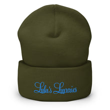 Load image into Gallery viewer, 'Lulu's Luxuries' Blue Logo Cuffed Beanie