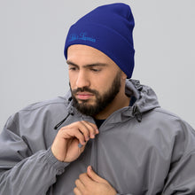 Load image into Gallery viewer, 'Lulu's Luxuries' Blue Logo Cuffed Beanie