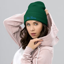 Load image into Gallery viewer, 'Lulu's Luxuries' Blue Logo Cuffed Beanie