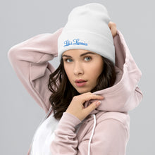 Load image into Gallery viewer, 'Lulu's Luxuries' Blue Logo Cuffed Beanie