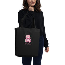 Load image into Gallery viewer, 'Always Be Positive Pink Teddy Bear' Eco Tote Bag