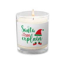 Load image into Gallery viewer, 'Santa I Can Explain' Glass Jar Soy Wax Candle