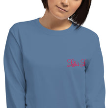 Load image into Gallery viewer, 'Lulu's Luxuries' Embroidered Adult Long Sleeve Shirt