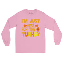 Load image into Gallery viewer, 'I'm Just Here For The Turkey' Men’s Long Sleeve Shirt