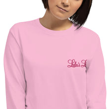 Load image into Gallery viewer, 'Lulu's Luxuries' Embroidered Adult Long Sleeve Shirt