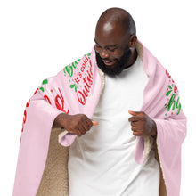 Load image into Gallery viewer, 'Baby It's Cold Outside' Pink Sherpa Blanket