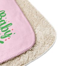Load image into Gallery viewer, 'Baby It's Cold Outside' Pink Sherpa Blanket