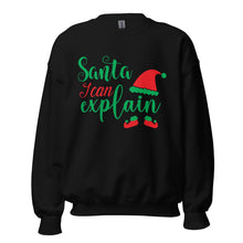 Load image into Gallery viewer, 'Santa, I Can Explain' Unisex Sweatshirt