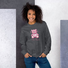 Load image into Gallery viewer, 'Always Be Positive Pink Teddy Bear' Unisex Sweatshirt