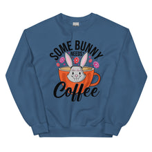 Load image into Gallery viewer, 'Some Bunny Needs Coffee' Unisex Sweatshirt