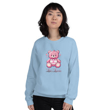 Load image into Gallery viewer, 'Always Be Positive Pink Teddy Bear' Unisex Sweatshirt