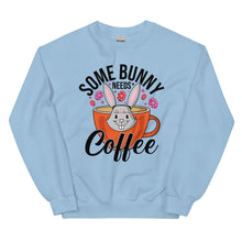 Load image into Gallery viewer, 'Some Bunny Needs Coffee' Unisex Sweatshirt
