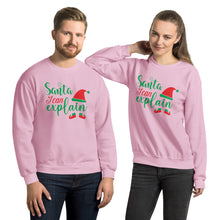 Load image into Gallery viewer, 'Santa, I Can Explain' Unisex Sweatshirt