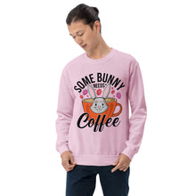 Load image into Gallery viewer, 'Some Bunny Needs Coffee' Unisex Sweatshirt