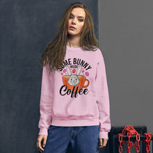 Load image into Gallery viewer, 'Some Bunny Needs Coffee' Unisex Sweatshirt