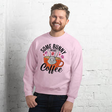 Load image into Gallery viewer, 'Some Bunny Needs Coffee' Unisex Sweatshirt
