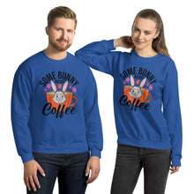 Load image into Gallery viewer, 'Some Bunny Needs Coffee' Unisex Sweatshirt