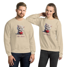 Load image into Gallery viewer, 'Kitten Love' Unisex Sweatshirt