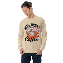 Load image into Gallery viewer, 'Some Bunny Needs Coffee' Unisex Sweatshirt