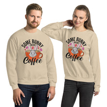 Load image into Gallery viewer, 'Some Bunny Needs Coffee' Unisex Sweatshirt
