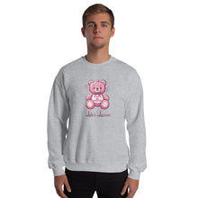Load image into Gallery viewer, 'Always Be Positive Pink Teddy Bear' Unisex Sweatshirt