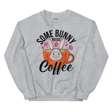 Load image into Gallery viewer, 'Some Bunny Needs Coffee' Unisex Sweatshirt
