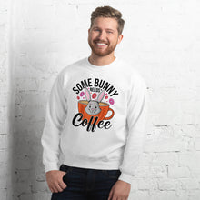 Load image into Gallery viewer, 'Some Bunny Needs Coffee' Unisex Sweatshirt