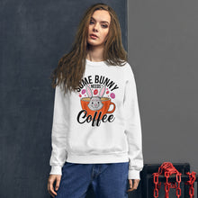 Load image into Gallery viewer, 'Some Bunny Needs Coffee' Unisex Sweatshirt